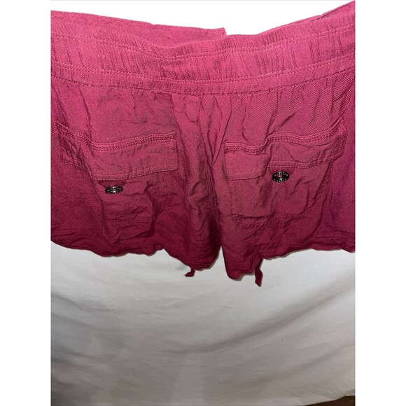 Bebop Casual Shorts Women’s Size Medium Red Zip Fly Drawstring Pockets - Picture 12 of 12
